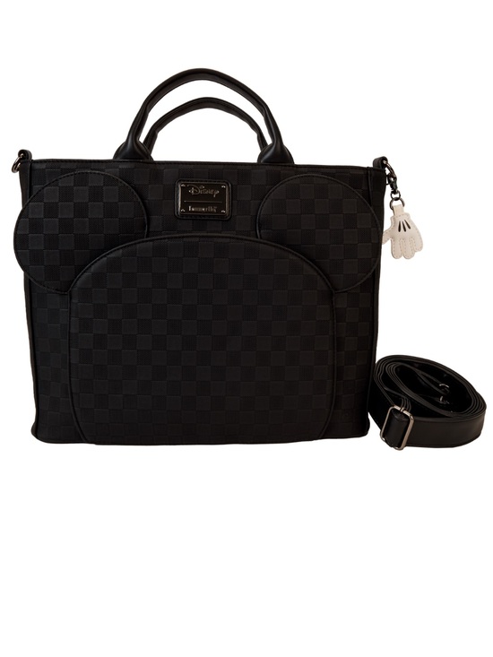 Loungefly Handbags - Loungefly Mickey Mouse Checkered Texture Convertible Backpack & Tote